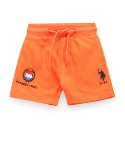 U.S. POLO ASSN. - Orange Boys Solid Sweat Shorts