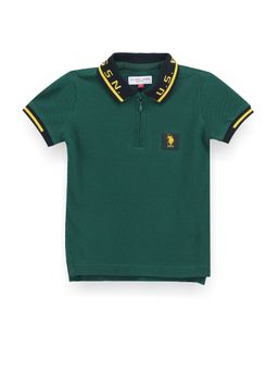 U.S. POLO ASSN. - Boys Solid Cotton Polo Shirt