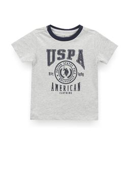 U.S. POLO ASSN. - Boys Brand Grey Print T-Shirt
