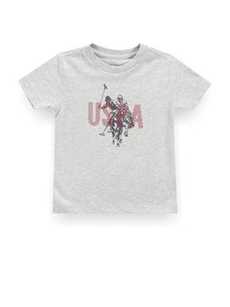 U.S. POLO ASSN. - Boys Brand Grey Print T-Shirt