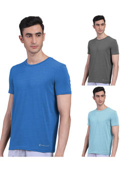 FREECULTR - Mens Bamboo Undershirt Anti Microbial Lounge Wear T-shirt (Pack of 3)