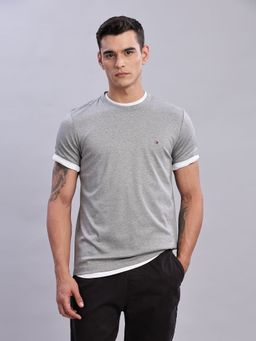Tommy Hilfiger - Mens Grey Solid T-Shirt