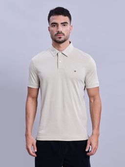 Tommy Hilfiger - Mens Beige Regular Fit Polo T-Shirt