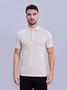 Tommy Hilfiger - Mens Beige Regular Fit Polo T-Shirt