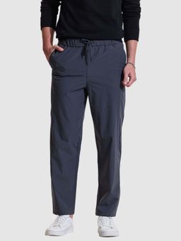 Snitch - Men Charcoal Polyester Casual Trackpant