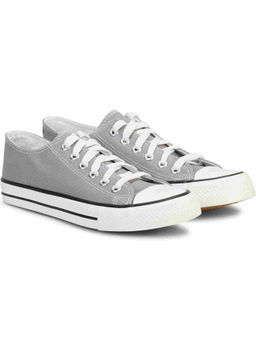 MOZAFIA - Women Grey Casual Comfortable Lifestyle Ankle Sneakers