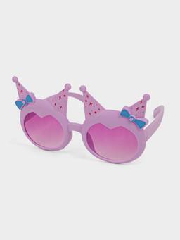 DukieKooky - Kids Unisex Purple & Purple UV Protected Round Sunglasses (DKSG633B)