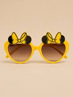 DukieKooky - Kids Unisex Yellow & Black UV Protected Cateye Sunglasses (DKSG653E)