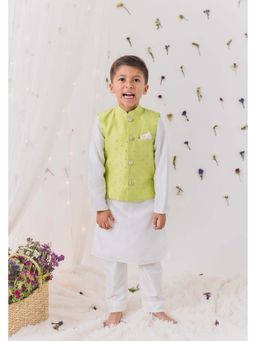 Chotibuti - Sequin Green Kurta with Pant and Jacket