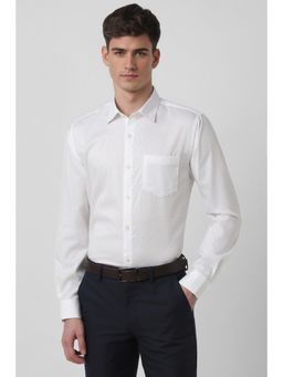 Peter England - Men White Slim Fit Formal Shirt