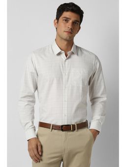 Peter England - Men White Slim Fit Formal Shirt