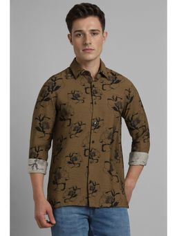 Simon Carter - Brown Printed Shirt