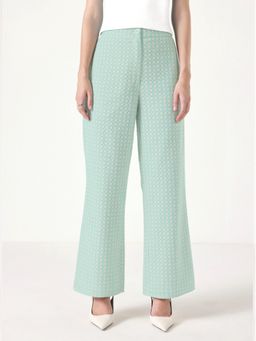 Muvazo - Summer Loom Crochet Checks Pant