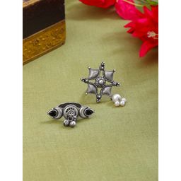 Yellow Chimes - Rings Oxidised Silver Rings for Women