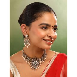 Yellow Chimes - Temple Stone & Beads Jewellery Set