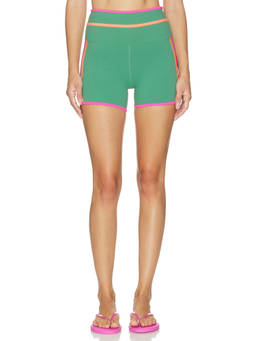 BEACH RIOT - Ryder Women's High-Waist Pull-On Active Shorts Green