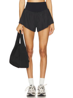Free People - FP Movement Women's High-Waist Pull-On Active Shorts Black