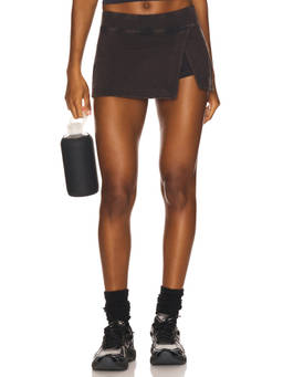 Free People - Hot Shot Women's Pull-On Elastic Waist Mini Skort Black