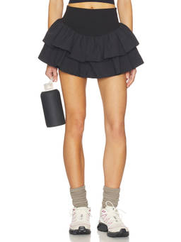 Free People - FP Movement Women's High-Waist Flared Skort Black