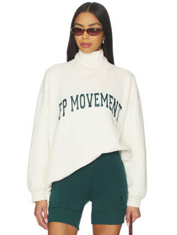 Free People - FP Movement Victory Women's Cotton Blend Mock Neck Set Green