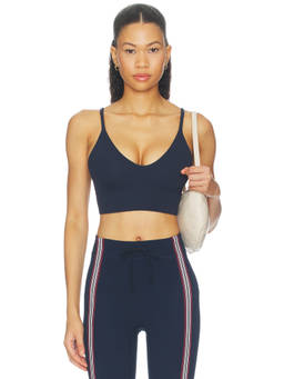 lululemon - Focuser Scoopneck Women's Removable Pads Sports Bra Navy Blue