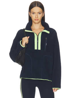 Splits59 - Reese Women's Half-Zip Fleece Pullover Sweatshirt Indigo