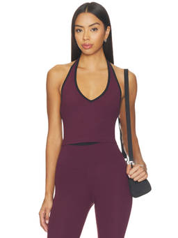 Splits59 - Rory Airweight Women's Built-In Shelf Bra Halter Bralette Maroon