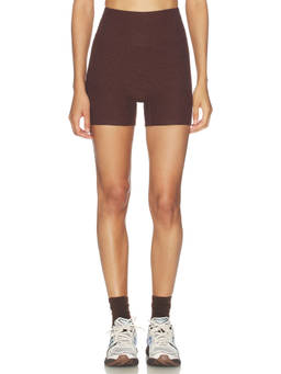 YEAR OF OURS - Stretch Sculpt Women's High-Waist Stretch Shorts Brown