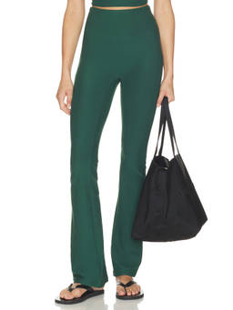 YEAR OF OURS - Stretch Women's High-Waist Baby Flare Leggings Green