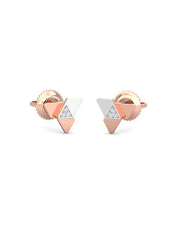 KuberBox - Robo Rhombus Earrings 18K Gold