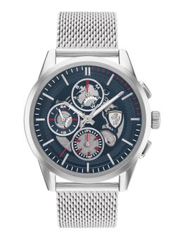Scuderia Ferrari - GRAND TOUR 0830832 Multifunction Silver Dial Watch for Men