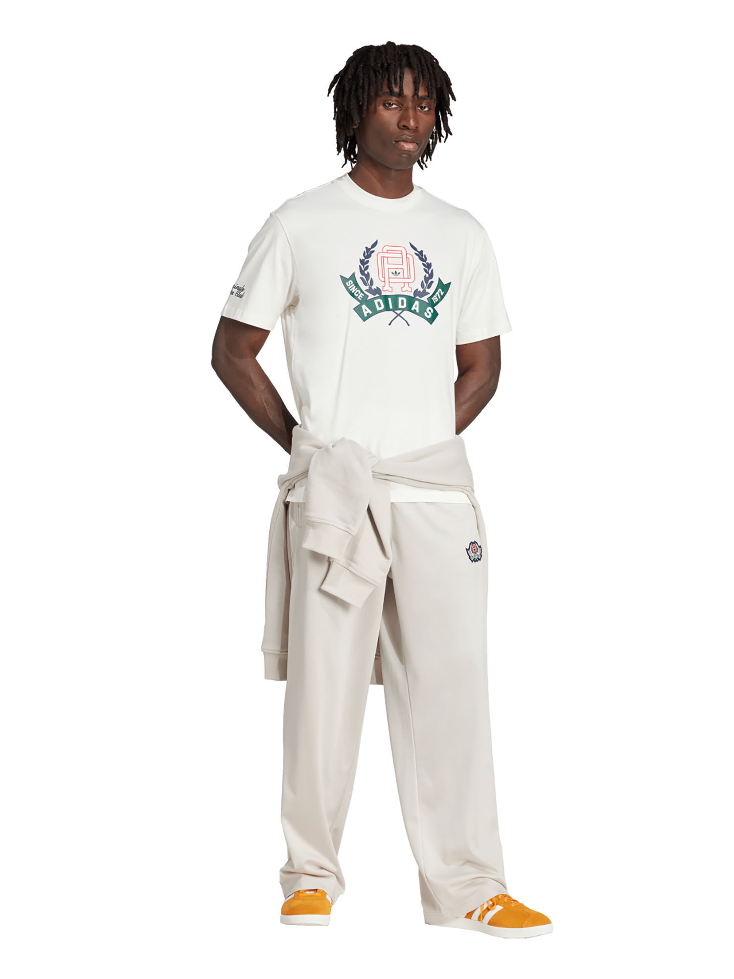 Buy adidas Originals GRAPHIC LO SS T Men White Casual T-Shirt