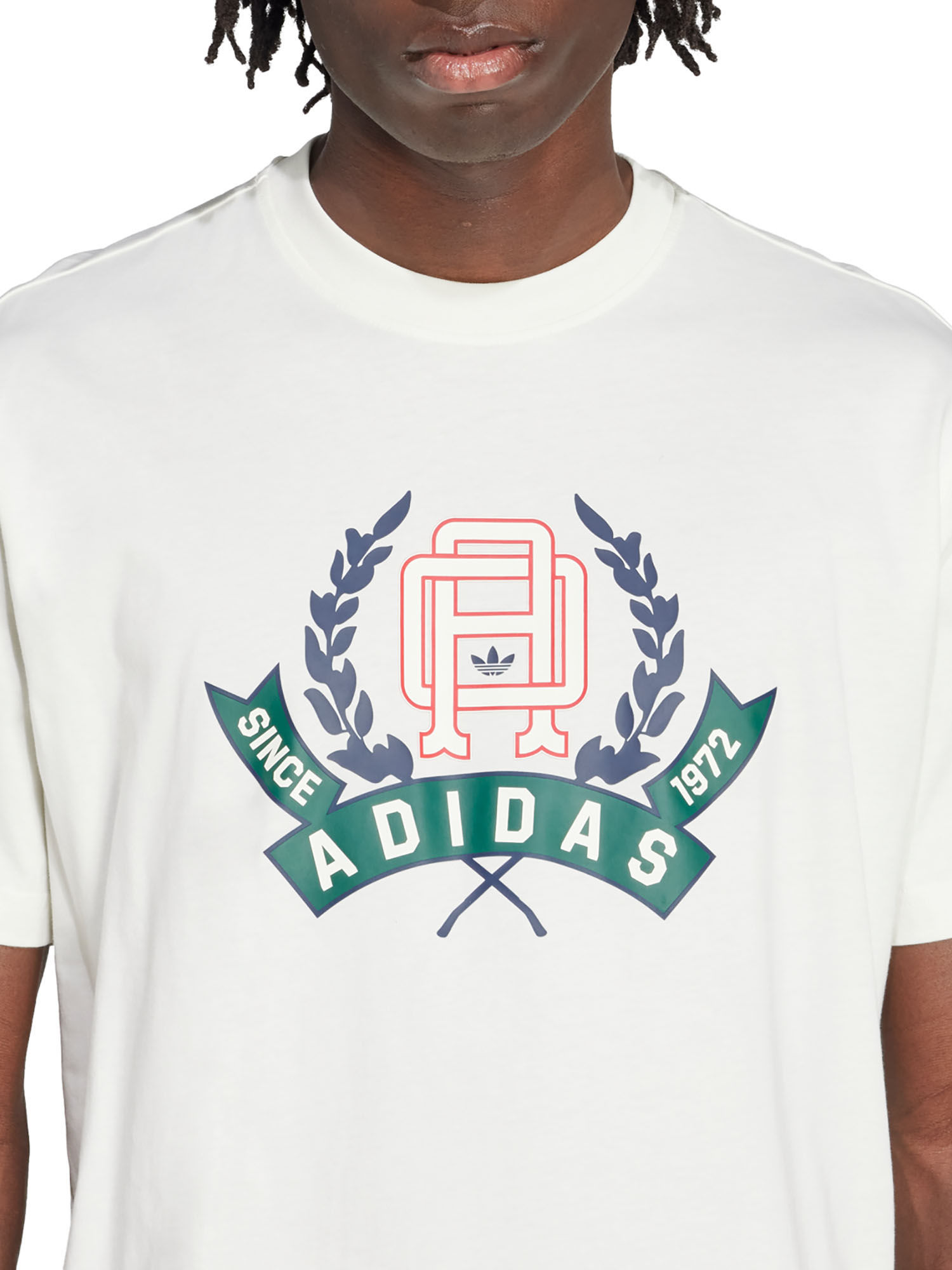 Buy adidas Originals GRAPHIC LO SS T Men White Casual T-Shirt