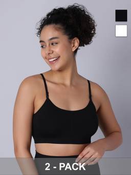 Sillysally - Multi-Colour Padded Bra (Pack of 2)