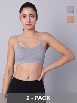 Sillysally - Multi-Colour Padded Bra (Pack of 2)