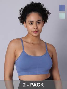 Sillysally - Multi-Colour Padded Bra (Pack of 2)