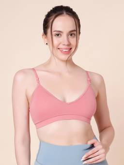 Sillysally - Pink Triangle Padded Bra