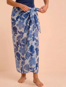 WomanLikeU - Blue Printed Sarong
