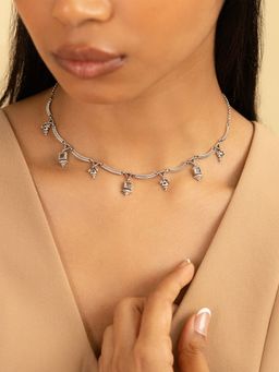 Shaya by CaratLane - 925 Silver Shaya by CaratLane Emma in Oxidised Necklace
