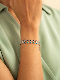 Shaya by CaratLane - 925 Silver Oxidised Owning My Weird Humour Bracelet