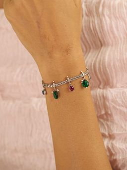 Shaya by CaratLane - 925 Silver Feeling Porlu Oxidised in Bracelet