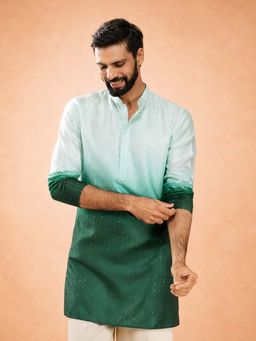 Vastramay - Green Ombre Regular Kurta
