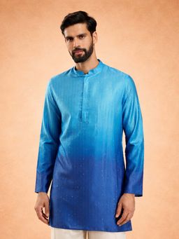 Vastramay - Blue Ombre Regular Kurta