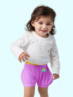 Superbottoms - Unisex Purple Supersoft Baby Bloomer