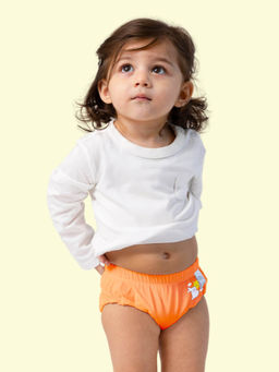 Superbottoms - Unisex Orange Supersoft Baby Brief