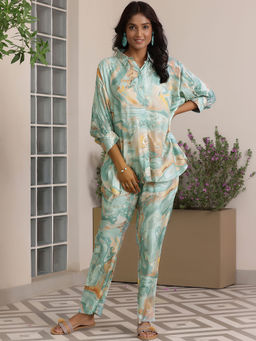 Libas - Blue Tie & Dye Co-Ord (Set of 2)