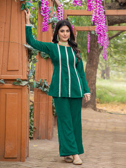 WEAVLLITE - Green Stripes Co-Ord (Set of 2)