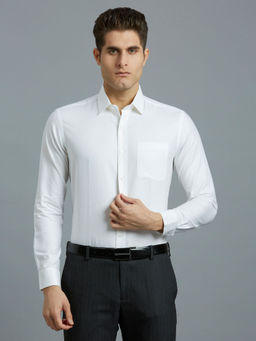 Reid & Taylor - Men Blue Solid Formal Shirt