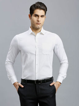 Reid & Taylor - Men Blue Solid Formal Shirt