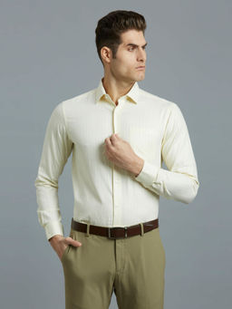 Reid & Taylor - Men Off White Stripes Formal Shirt